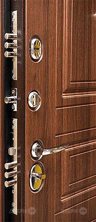 Входная металлическая Дверь Сударь МД-25 Орех бренди в Дубне