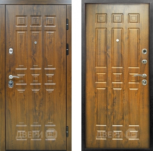 Входная металлическая Дверь Снедо Спарта 2К Винорит Темный дуб в Дубне