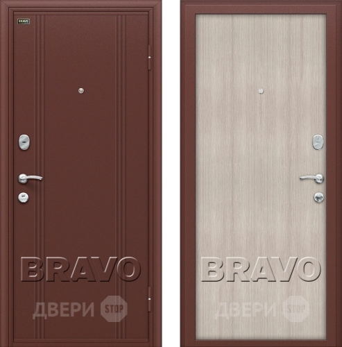 Входная металлическая Дверь Bravo Оптим Door Out 201 Капучино в Дубне
