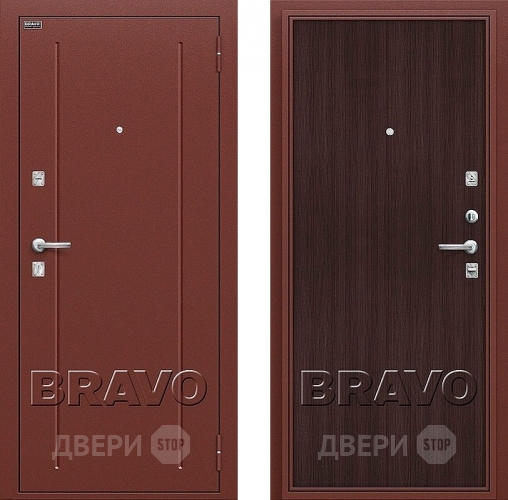 Входная металлическая Дверь Bravo Оптим Норма Wenge Veralinga в Дубне