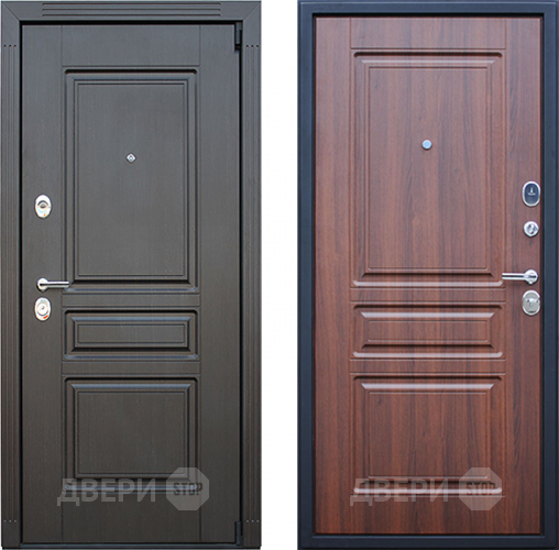 Входная металлическая Дверь АСД Гермес Орех бренди в Дубне