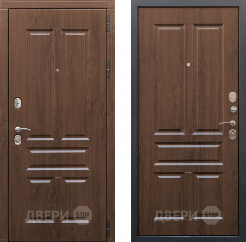 Входная металлическая Дверь Снедо Канцлер Винорит грецкий орех в Дубне