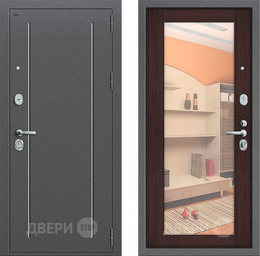 Входная металлическая Дверь Groff Т2-220 Wenge Veralinga в Дубне