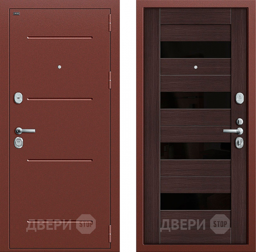 Входная металлическая Дверь Groff Т2-223 Wenge Veralinga в Дубне