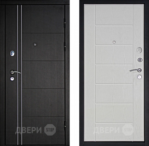 Входная металлическая Дверь Дверной Континент Тепло - Люкс Беленый дуб в Дубне