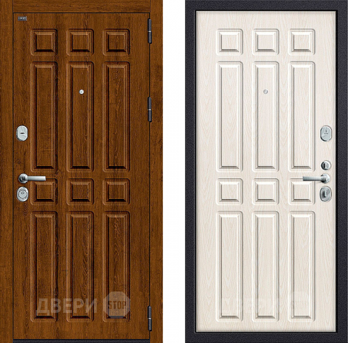 Входная металлическая Дверь Groff P3-315 Французский Дуб/Беленый Дуб в Дубне