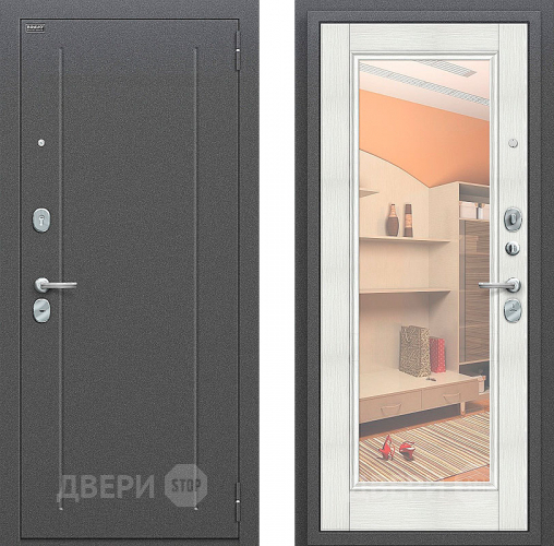 Входная металлическая Дверь Bravo Оптим Флэш Bianco Veralinga в Дубне