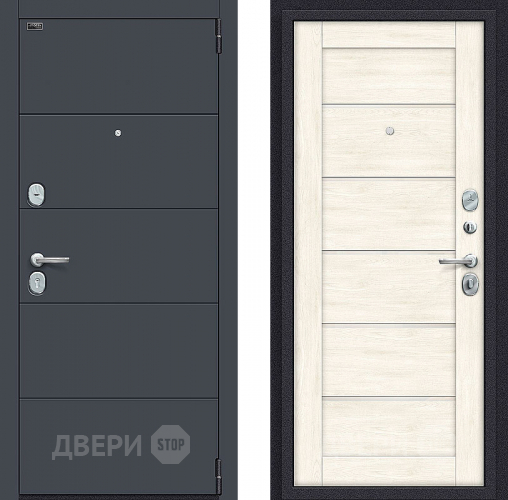 Входная металлическая Дверь Bravo Порта S-3 4/Л22 Nordic Oak в Дубне