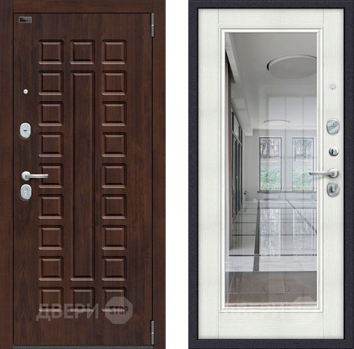 Дверь Bravo Porta S-3 51/П61 с зеркалом Бьянко в Дубне