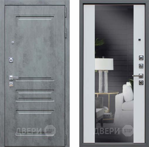 Входная металлическая Дверь АСД Лира с зеркалом  в Дубне