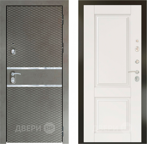 Входная металлическая Райтвер Плаза Графит/Крем в Дубне