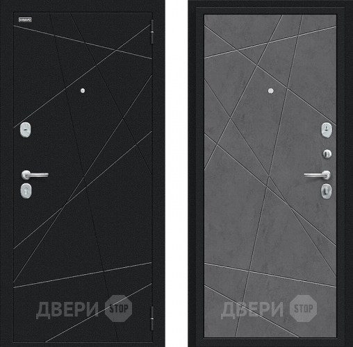Входная металлическая Дверь Bravo Граффити-5 Букле черное/Slate Art в Дубне