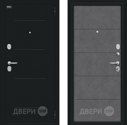 Входная металлическая Дверь Bravo Граффити-1 Букле черное/Slate Art в Дубне