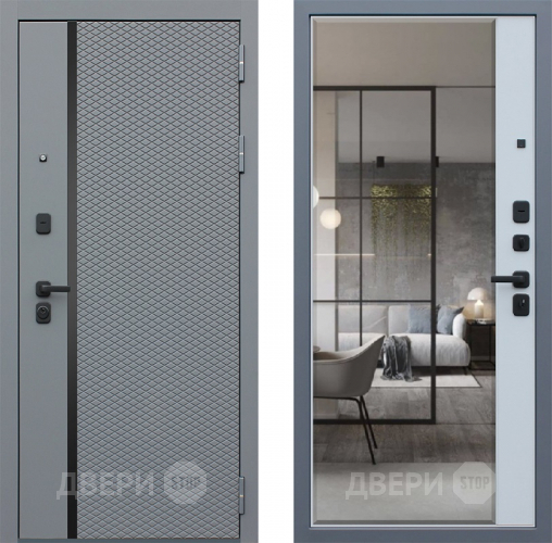 Входная металлическая Дверь АСД Манчестер с зеркалом в Дубне