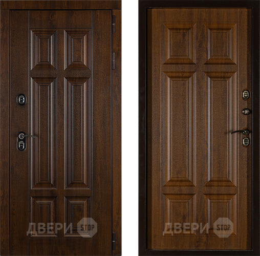 Дверь Заводская Урал ПП Лайт 3К Грецкий Орех (с терморазрывом) в Дубне