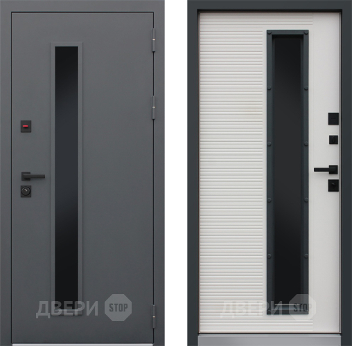 Входная металлическая Дверь АСД Trento с окном в Дубне