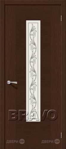 Межкомнатная дверь со стеклом Рондо (Венге) в Дубне