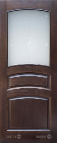 Межкомнатная дверь 16-ПО темный лак в Дубне