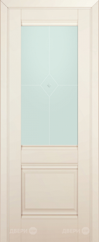 Межкомнатная дверь ProfilDoors 2U магнолия-сатинат (матовое) в Дубне