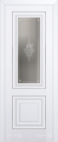 Межкомнатная дверь ProfilDoors 28U аляска (матовое, кристалл с узором) в Дубне