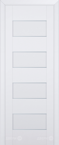 Межкомнатная дверь ProfilDoors 45U аляска частично остекленная (графит) в Дубне