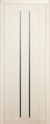 Межкомнатная дверь ProfilDoors 49U магнолия-сатинат (графит) в Дубне