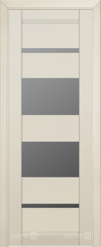 Межкомнатная дверь ProfilDoors 72U магнолия сатинат (графит) в Дубне