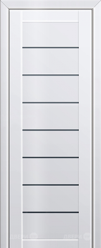 Межкомнатная дверь ProfilDoors 71L белый люкс (графит) в Дубне