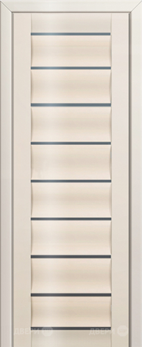 Межкомнатная дверь ProfilDoors 76L магнолия люкс (графит) в Дубне