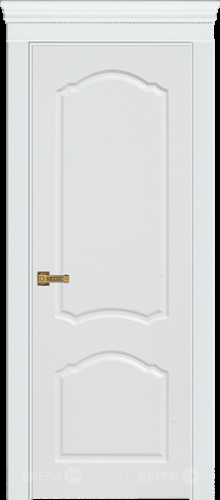 Межкомнатная дверь Танго ПГ белая эмаль в Дубне