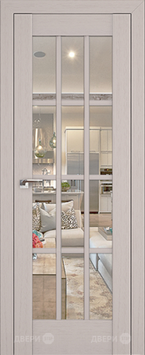 Межкомнатная дверь ProfilDoors 102X пекан белый (матовое) в Дубне