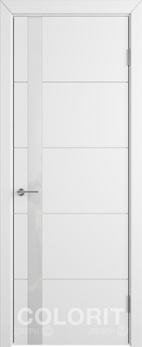 Межкомнатная дверь К4 ПО белая эмаль в Дубне