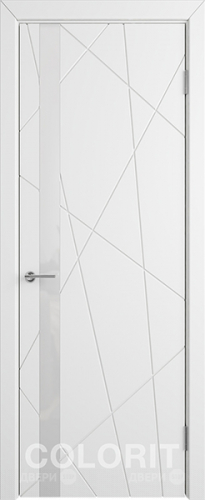 Межкомнатная дверь К5 ПО белая эмаль в Дубне