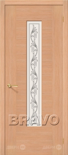 Межкомнатная дверь со стеклом Рондо (Дуб) в Дубне