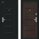 Входная металлическая Дверь Bravo Райт Букле черное/Wenge Veralinga в Дубне