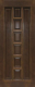 Межкомнатная дверь 11-ПГ темный лак в Дубне