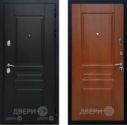 Входная металлическая Дверь Геркон (Gercon) Лондон панель МДФ Итальянский орех в Дубне