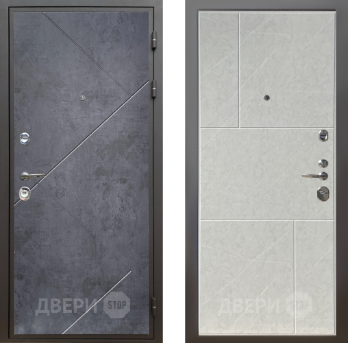 Входная металлическая Дверь Шелтер (SHELTER) Комфорт Бетон урбан индиго 9 Гранит лава лайт в Дубне