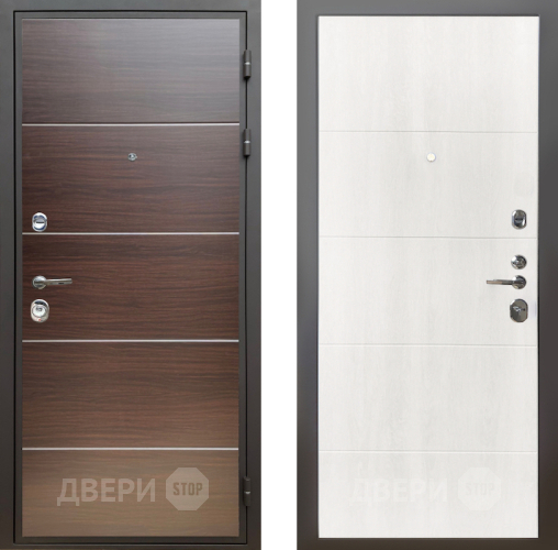 Входная металлическая Дверь Шелтер (SHELTER) Комфорт Венге структурный горизонт 7 Дуб филадельфия крем в Дубне