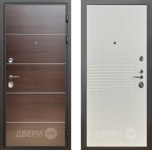 Входная металлическая Дверь Шелтер (SHELTER) Комфорт Венге структурный горизонт 10 Силк Сноу в Дубне