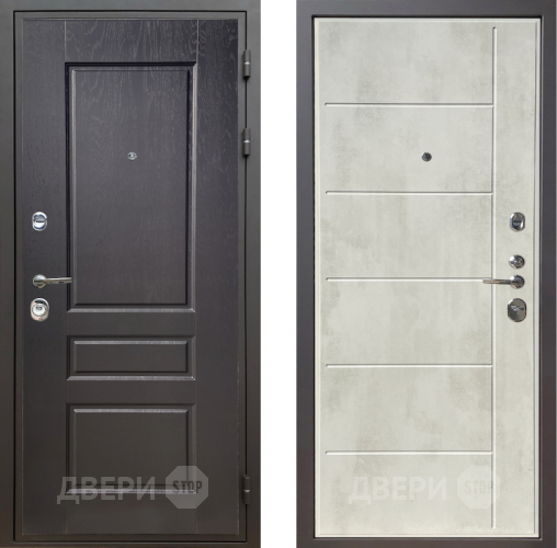 Входная металлическая Дверь Шелтер (SHELTER) Комфорт Дуб английский 11 Бетон крем в Дубне