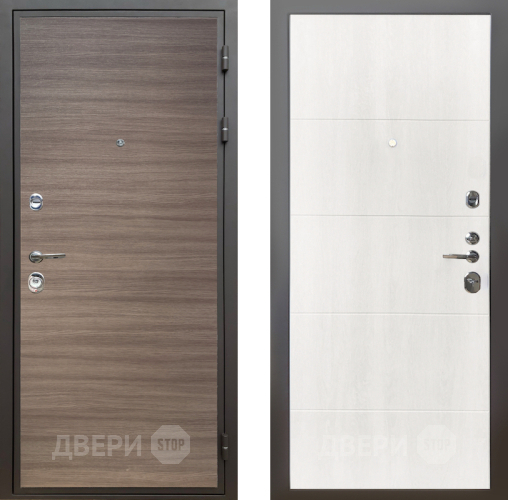 Входная металлическая Дверь Шелтер (SHELTER) Комфорт Дуб тоскано поперечный 7 Дуб филадельфия крем в Дубне