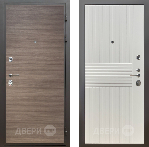 Дверь Шелтер (SHELTER) Комфорт Дуб тоскано поперечный 10 Силк Сноу в Дубне