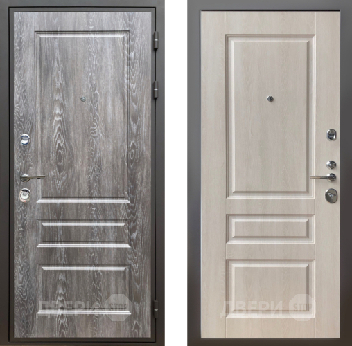 Входная металлическая Дверь Шелтер (SHELTER) Комфорт Дуб шале серебро 3 Дуб филадельфия крем в Дубне