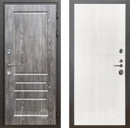 Входная металлическая Дверь Шелтер (SHELTER) Комфорт Дуб шале серебро 7 Дуб филадельфия крем в Дубне