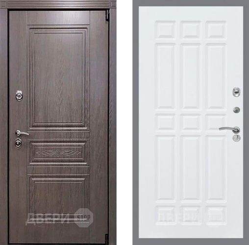 Входная металлическая Дверь Рекс (REX) Пренмиум-S FL-33 Силк Сноу в Дубне