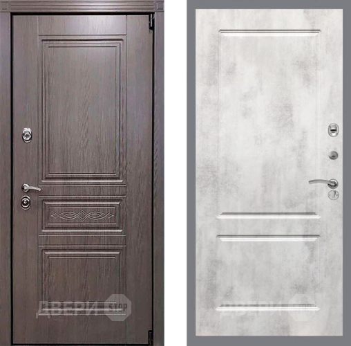 Входная металлическая Дверь Рекс (REX) Пренмиум-S FL-117 Бетон светлый в Дубне