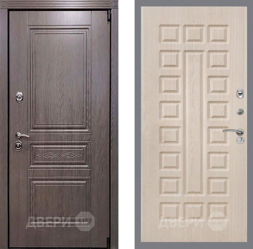 Входная металлическая Дверь Рекс (REX) Пренмиум-S FL-183 Беленый дуб в Дубне