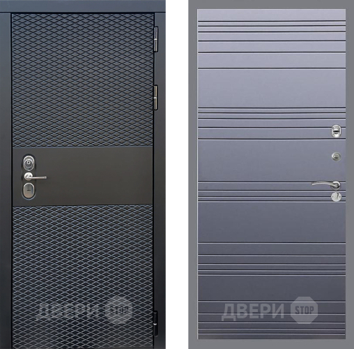 Входная металлическая Дверь Стоп БЛЭК CISA Лайн Силк титан в Дубне