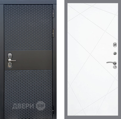 Входная металлическая Дверь Стоп БЛЭК CISA ФЛ-291 Силк Сноу в Дубне